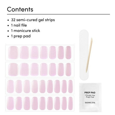 Dashing Diva Glaze Semi-Cured Gel Nail Polish Strips Unicorn Glaze 32ct - New