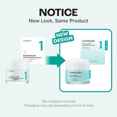 numbuzin No.1 Pantothenic B5 Active Soothing Face Cream 2.7 fl oz - Imperfect Box