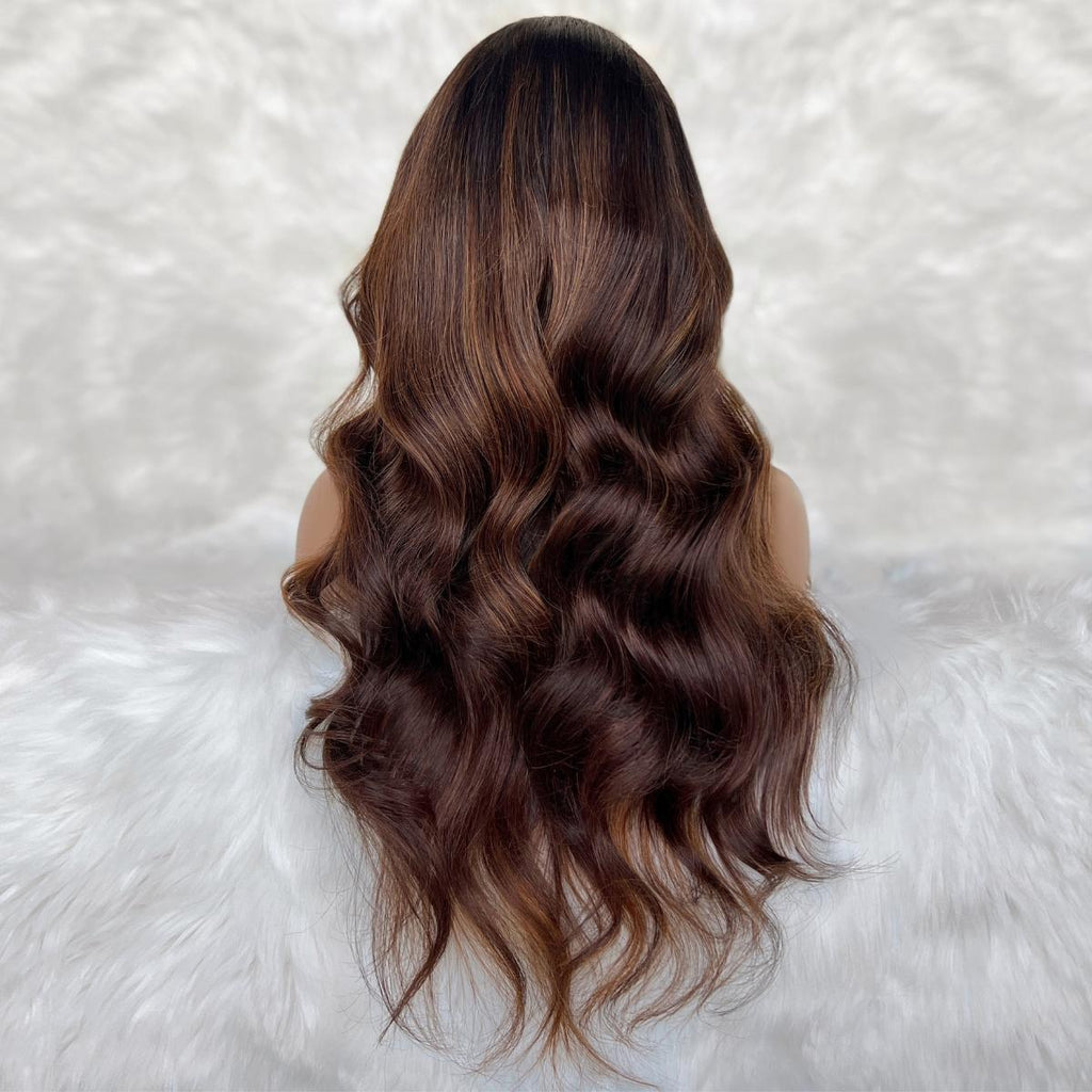 Giselle Glueless 5x5 HD Lace Professionally Colored 100% Human Hair Closure Wig