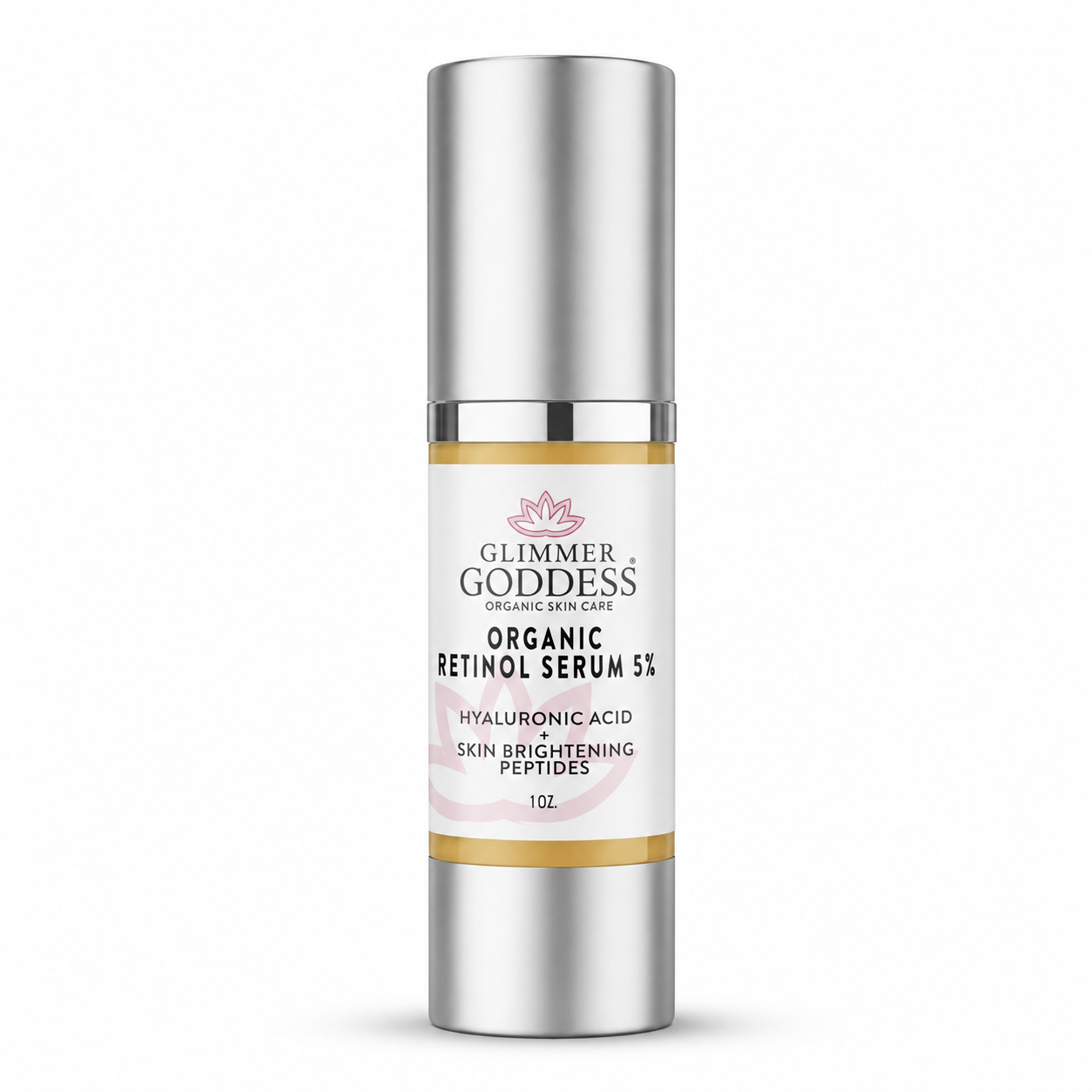 Glimmer Goddess Organic Retinol Serum 5% with Hyaluronic Acid & Squalane 1 oz (SEASONAL)