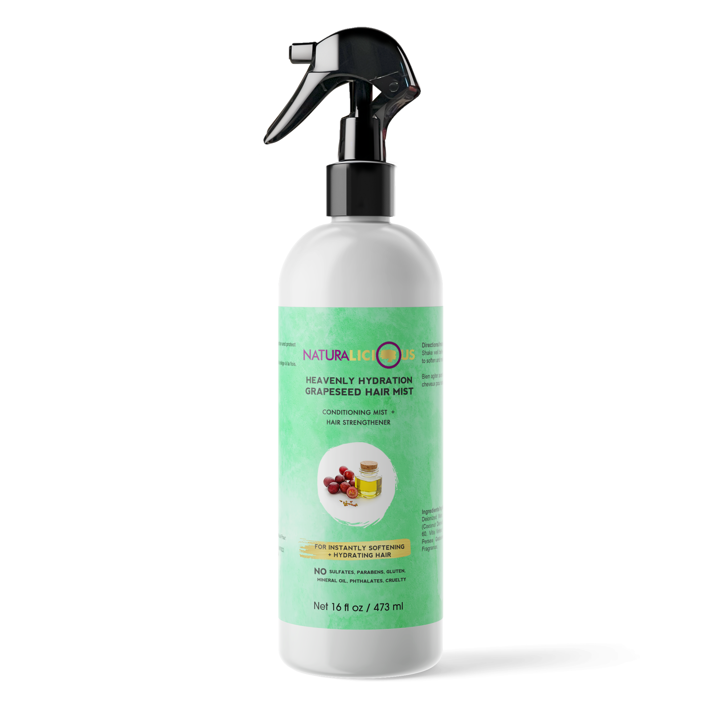 Salon Size - Heavenly Hydration Grapeseed Hair Mist, 16oz