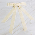 Double Bow Double Sash Velvet Hair Clip