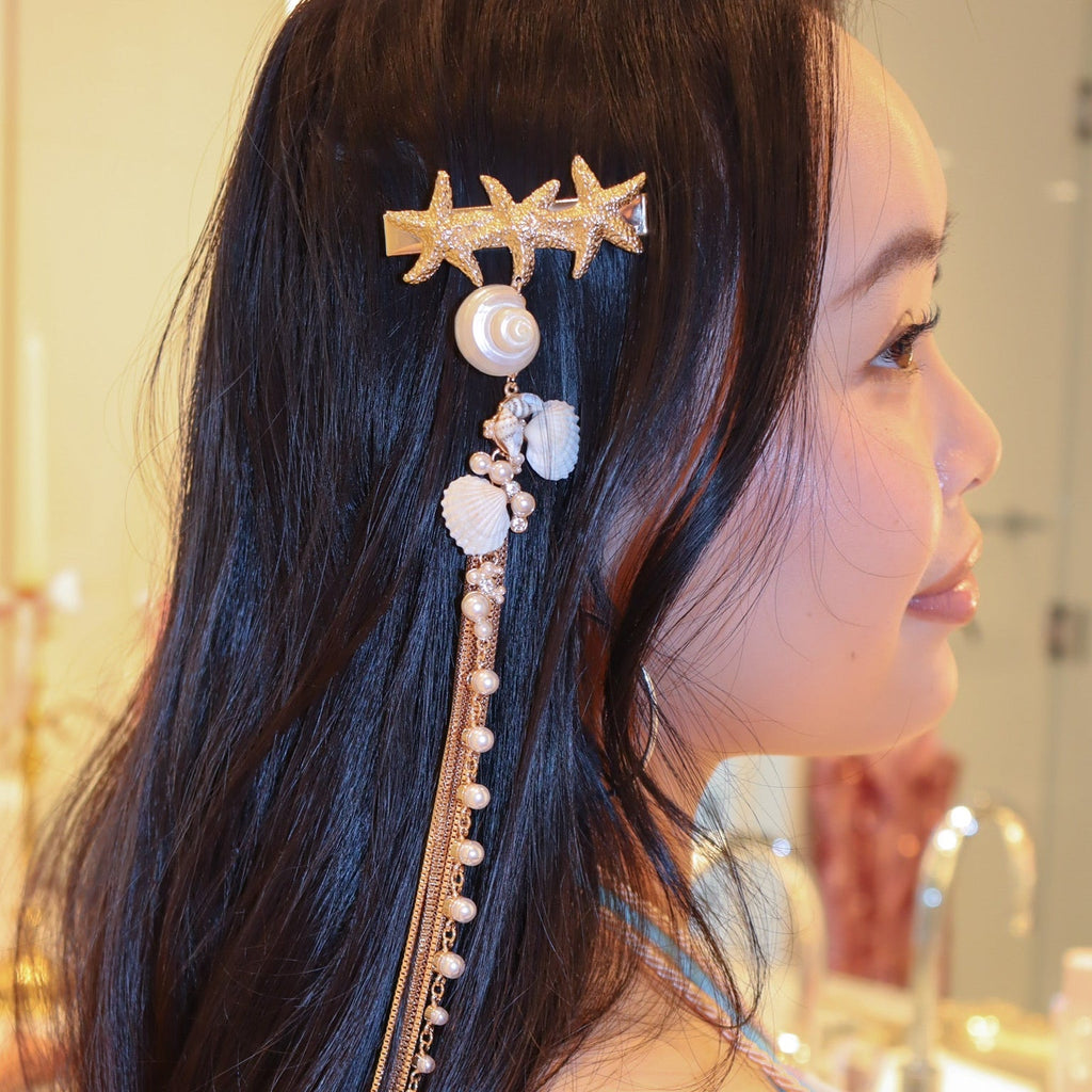 Eternal Afterglow Seashell Hair Barrette