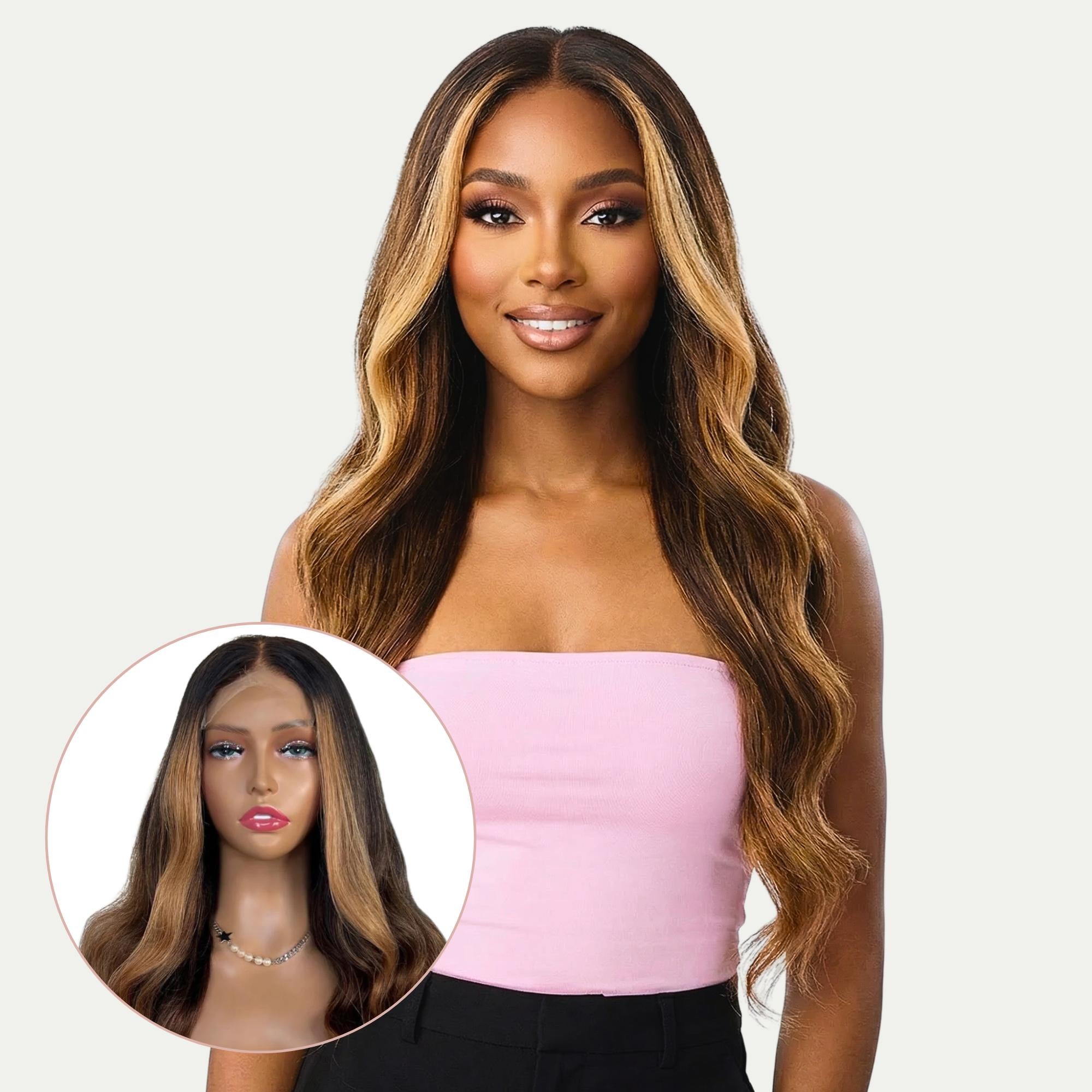 Mystique Glueless 5x5 HD Lace Professionally Colored 100% Human Hair Closure Wig