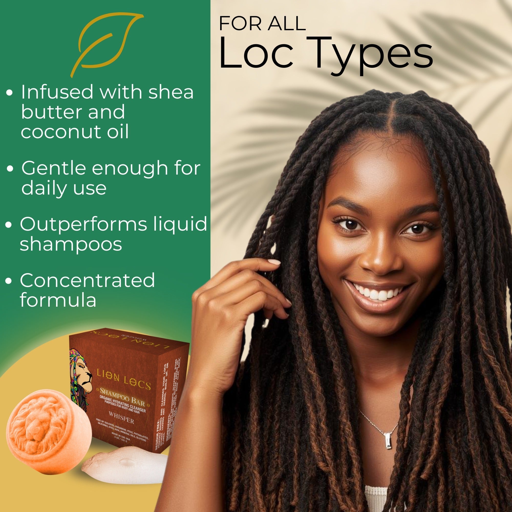 Dreadlock Shampoo Bar & Conditioner - Whisper