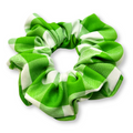 Green Gingham Summer Scrunchie