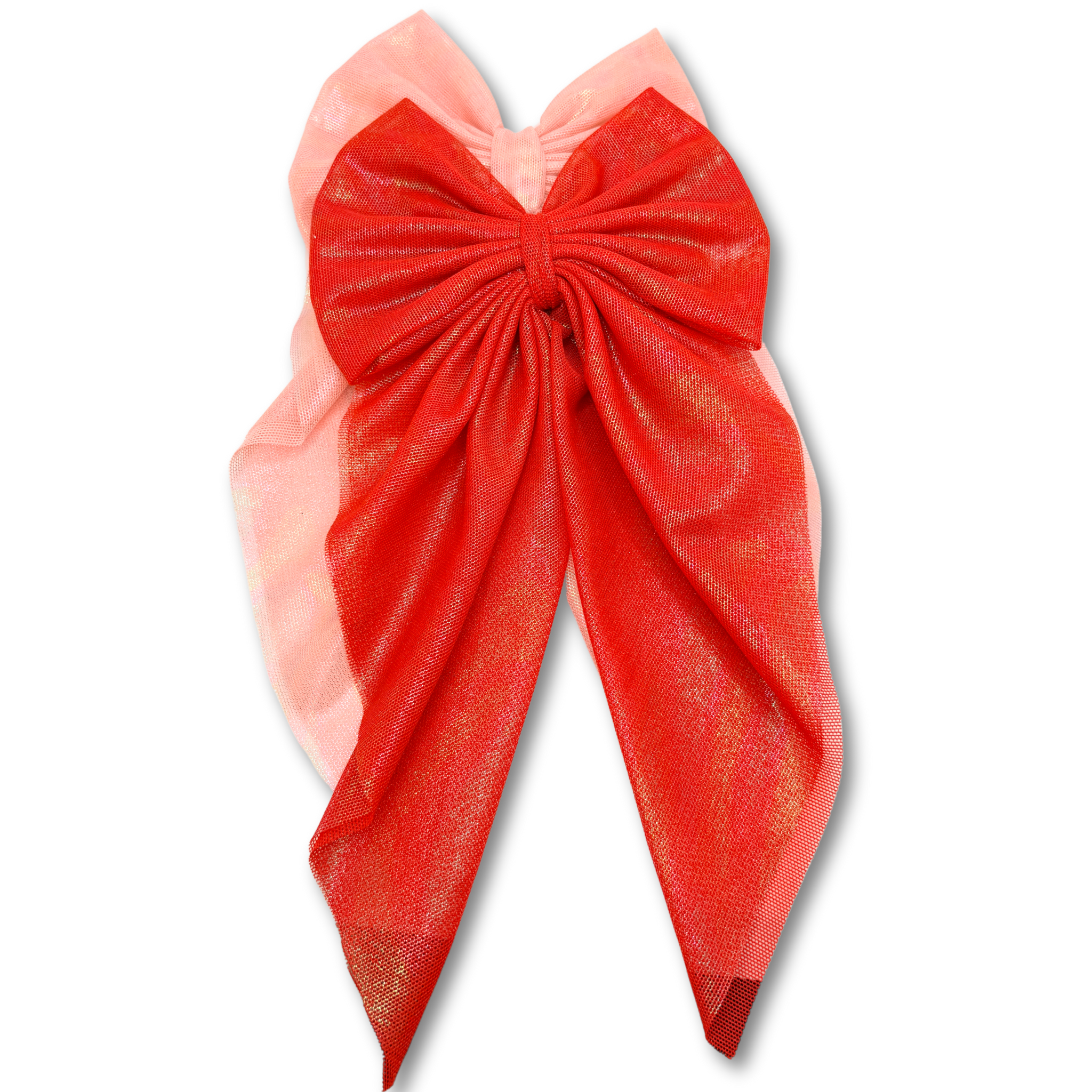 Pink & Red Long Tail Bow Set