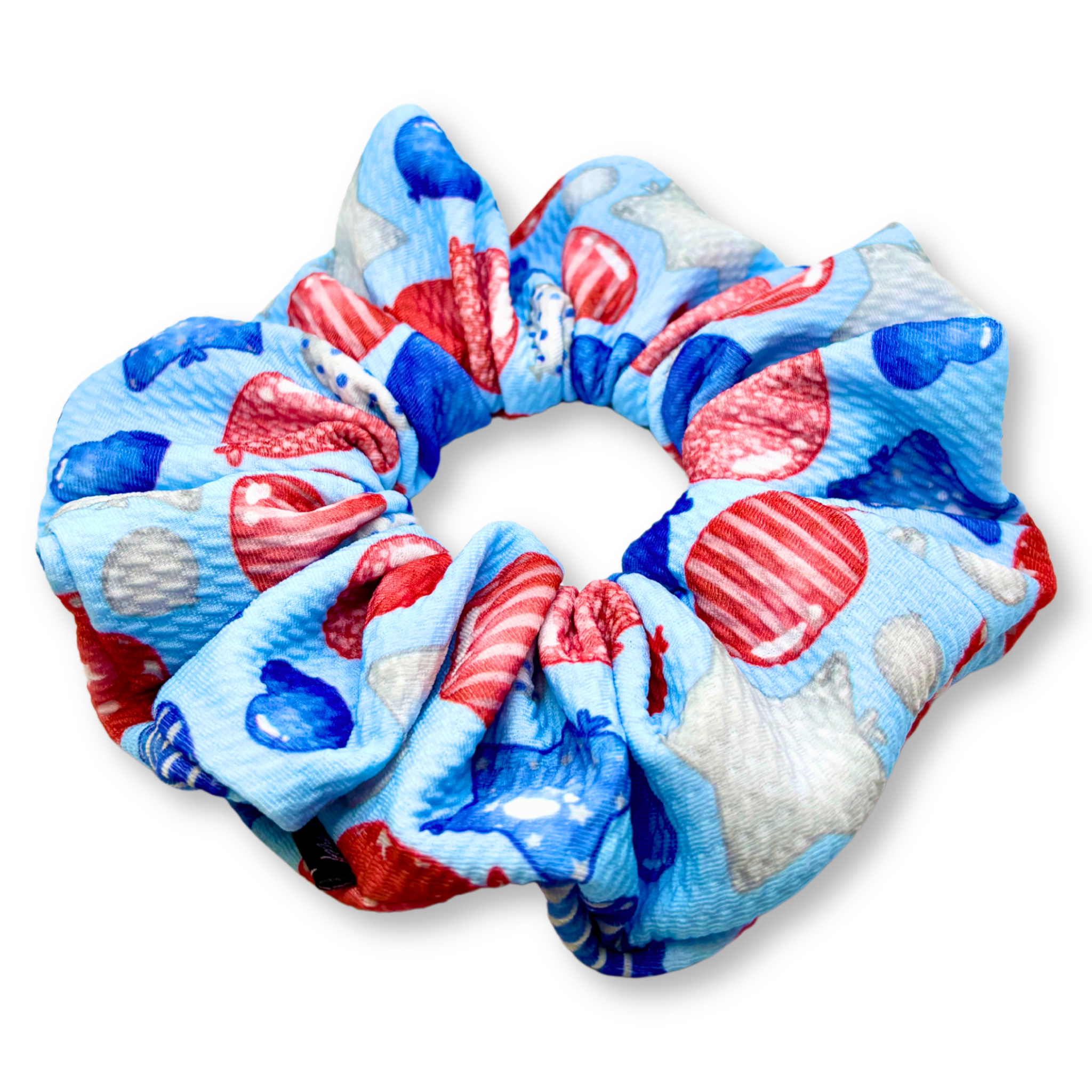 Balloon Patriotic Bullet Scrunchie