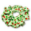 Green Strawberry Bullet Scrunchie