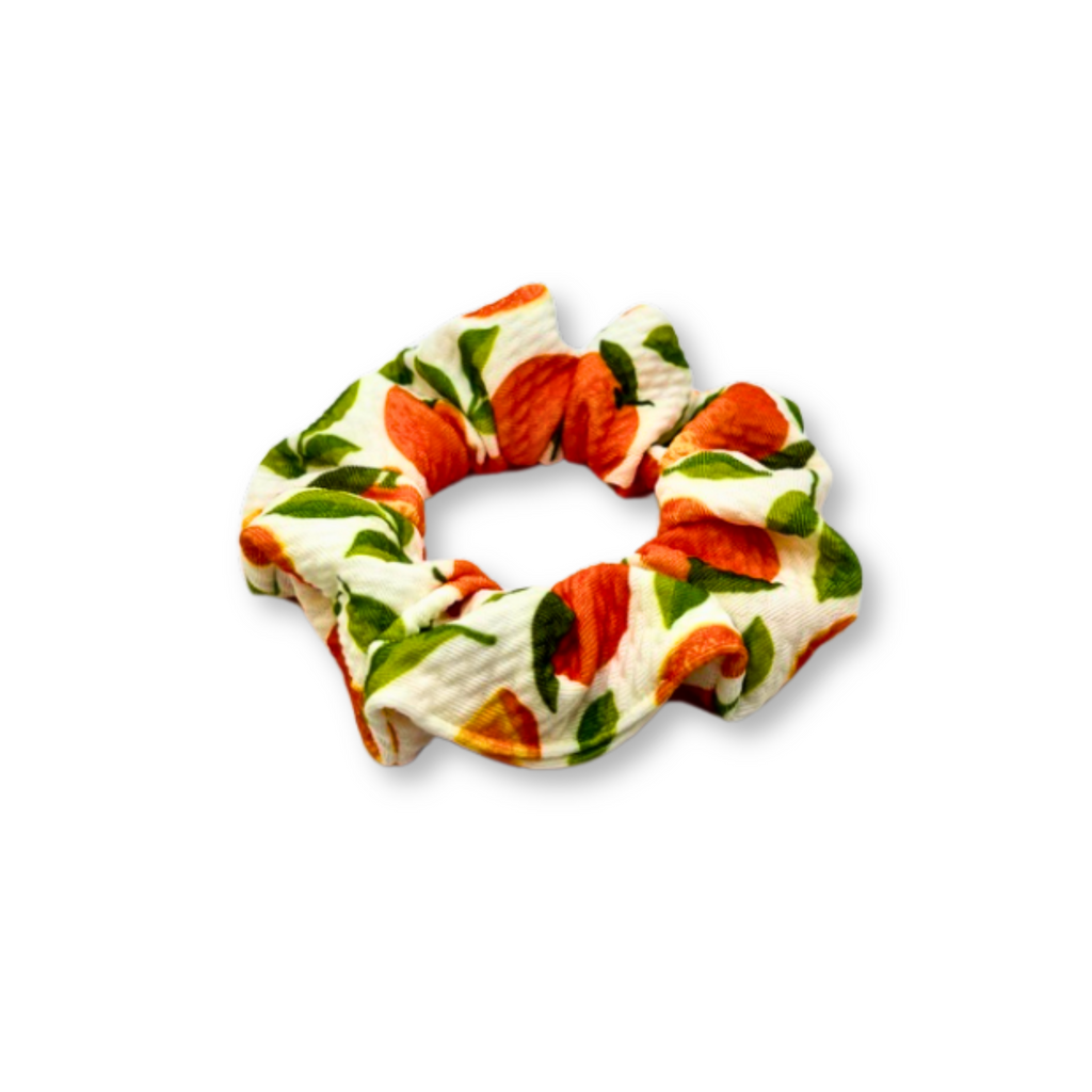 Mini Orange Summer Bullet Scrunchie