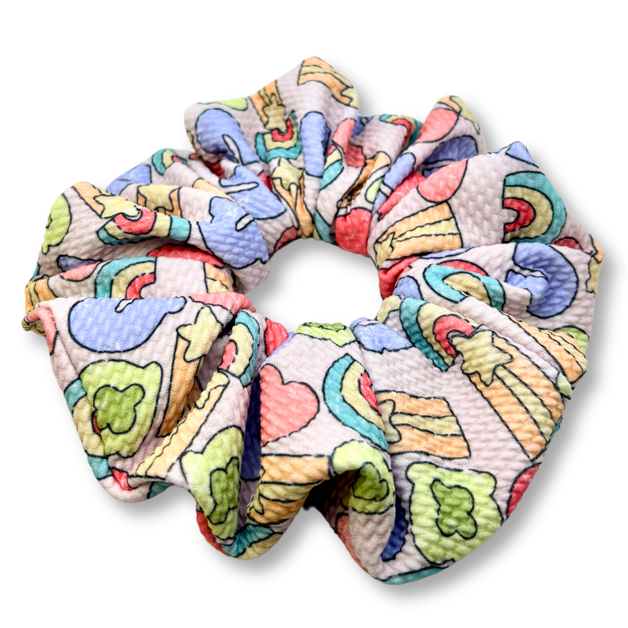 Pink Lucky Charms Bullet Scrunchie
