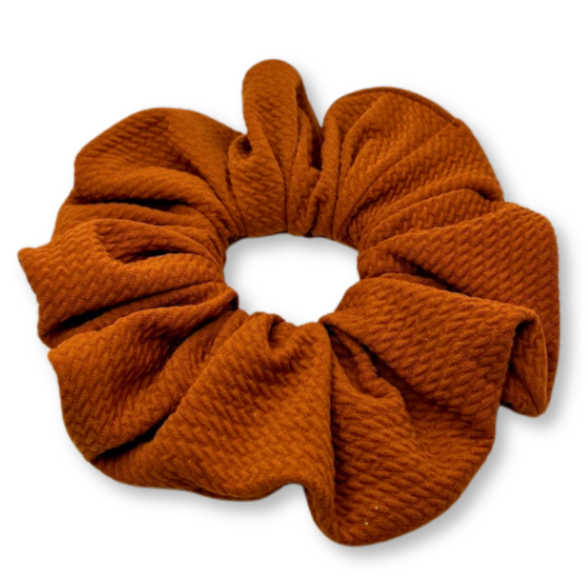 Rustic Orange Bullet Scrunchie