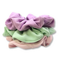 Pastel Spring Bullet Scrunchie Trio