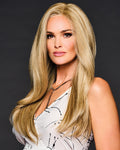 Raquel Welch Stay the Night high-end luxury designer wig in SS14/25 SS Honey Ginger blonde, long layered style with natural-looking volume.