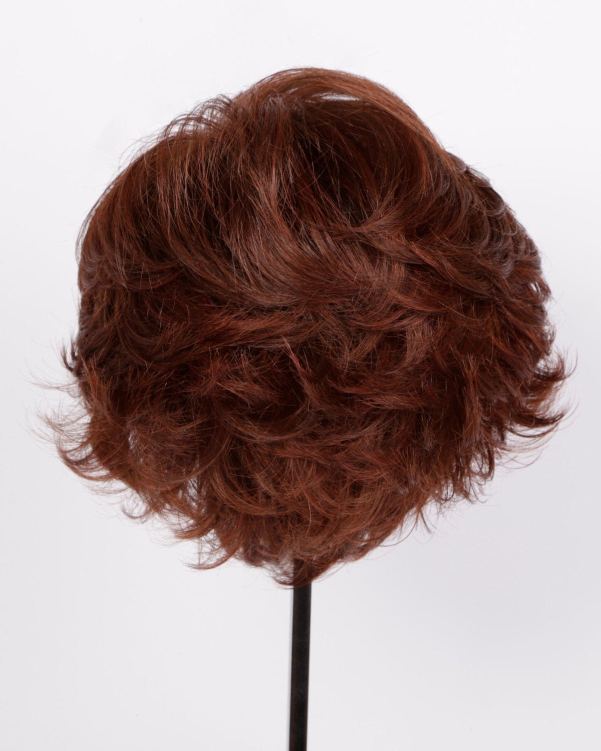 Brown wig on a white background