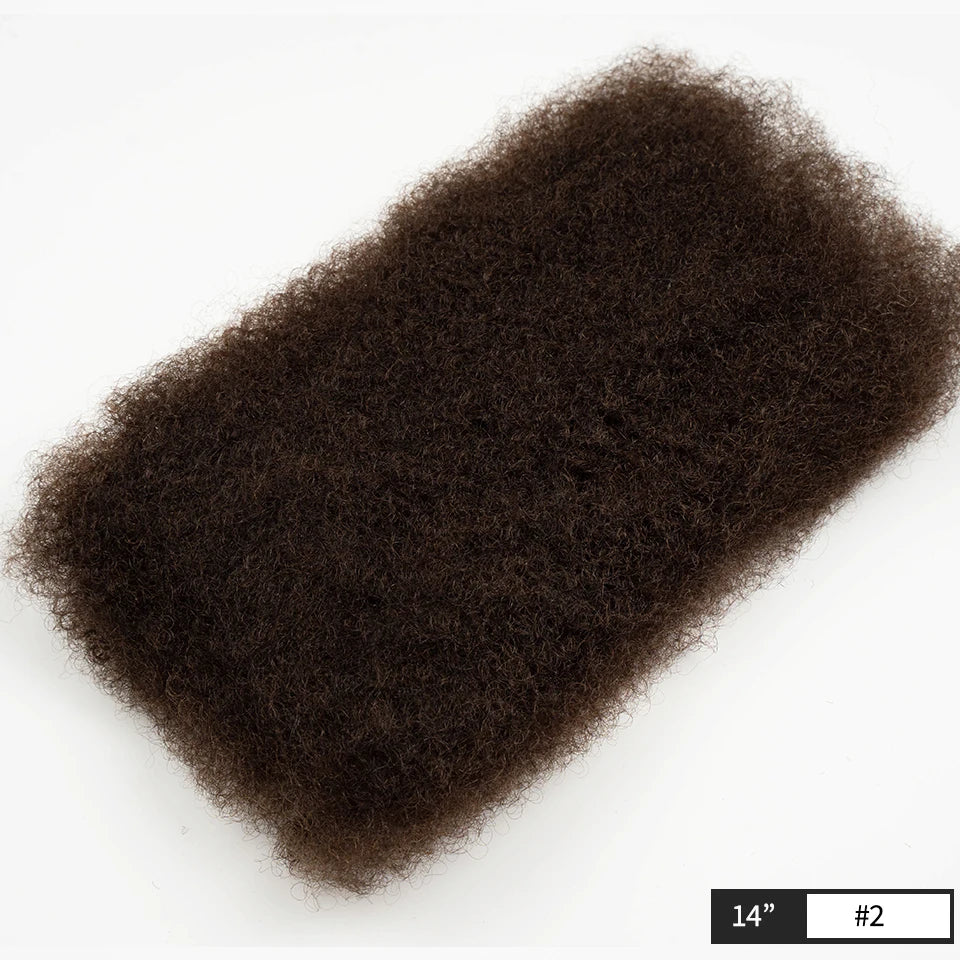 QVR Afro Kinky Bulk Human Hair for Braids & Locs | Virgin Remy Natural Color Extensions