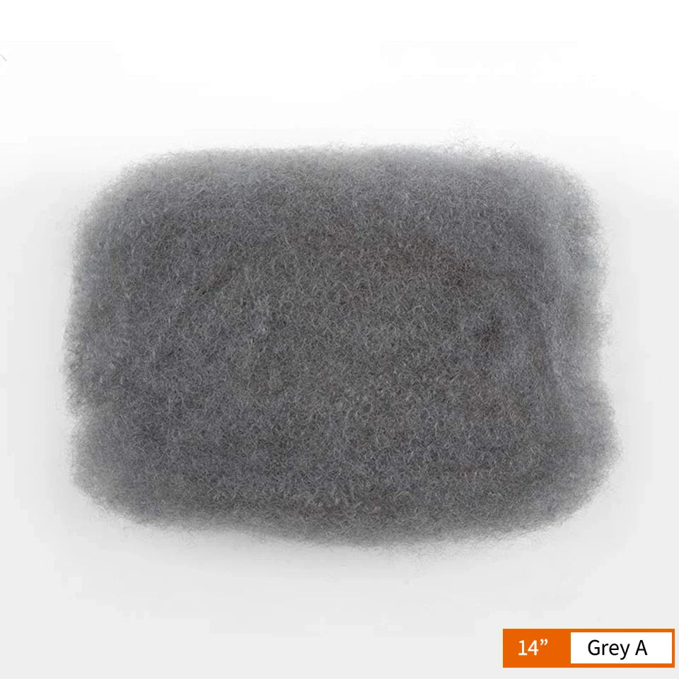 QVR Afro Kinky Bulk Human Hair for Braids & Locs | Virgin Remy Natural Color Extensions
