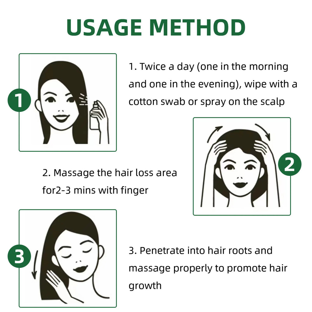 100ml Ginseng Hair Serum For Men Women Nourishes Scalp Strengthen Root Repair Damaged Hair Herbal Hair Care Spray