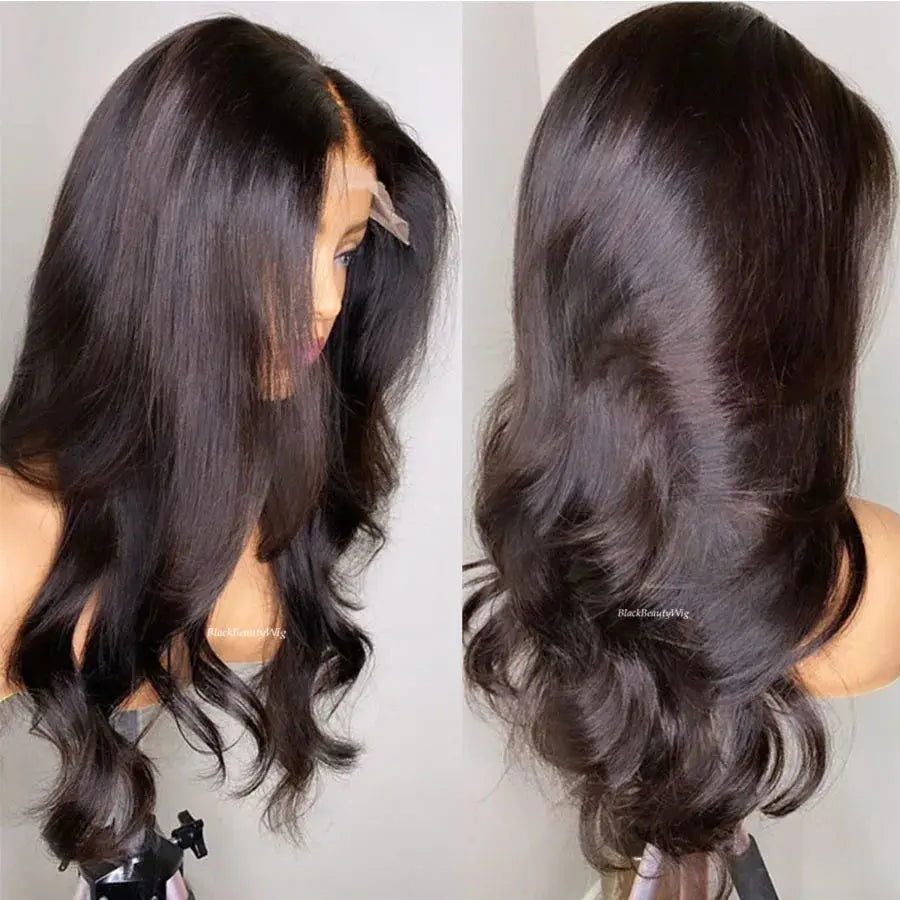 Body Wave Silk Base Full Lace Human Hair Wig Brazilian Remy Hair Wavy Pre Plucked 5x4.5 Silk Top Full Lace Wig With Baby Hair