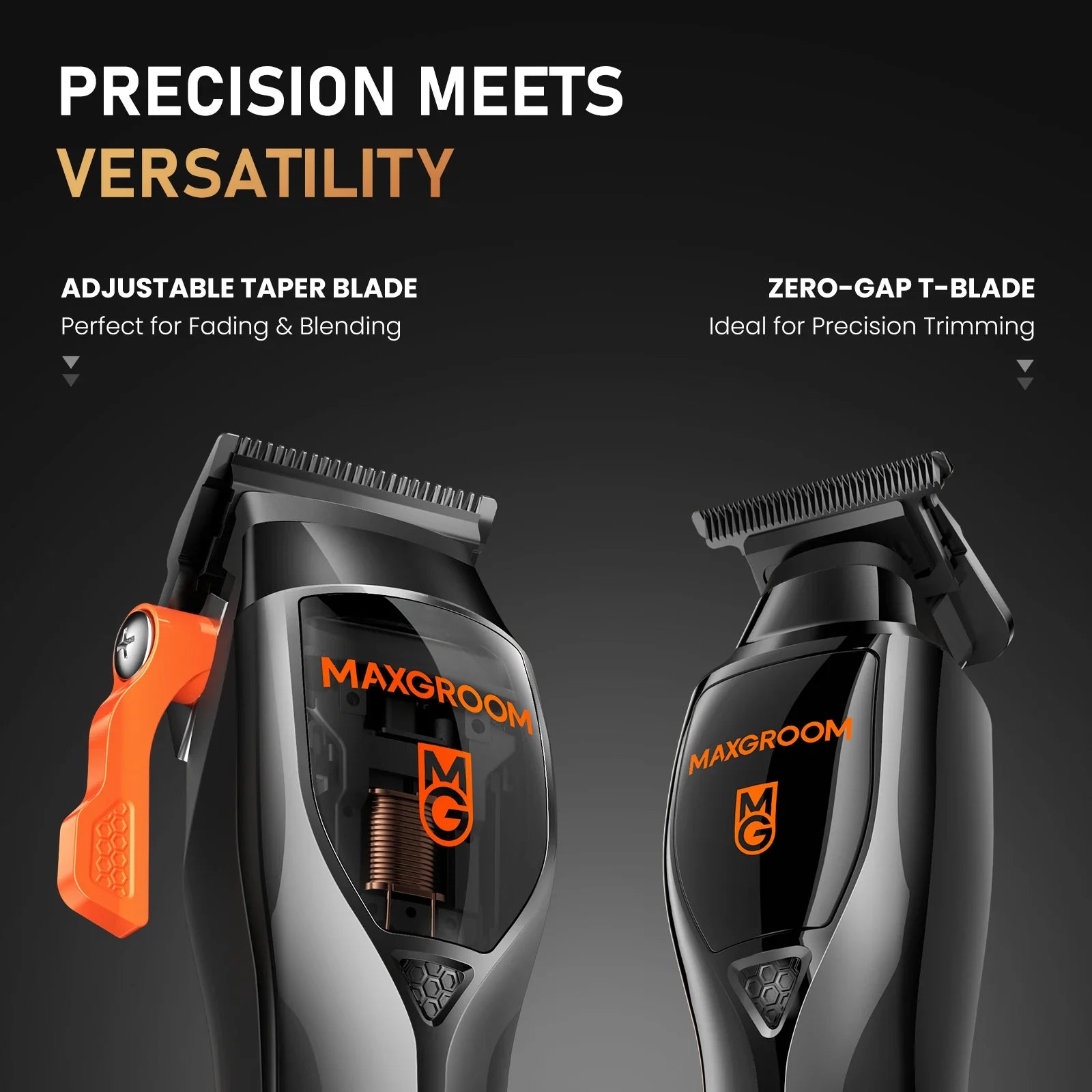 MAXGROOM Professional Hair Clippers For Men Premium Home Kit Cordless