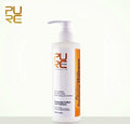 PURC Keratin Purifying Shampoo for Brazilian hair straightening, smoothing, frizz control and damaged hair repair, professional pre-treatment cleansing shampoo in pump bottle.