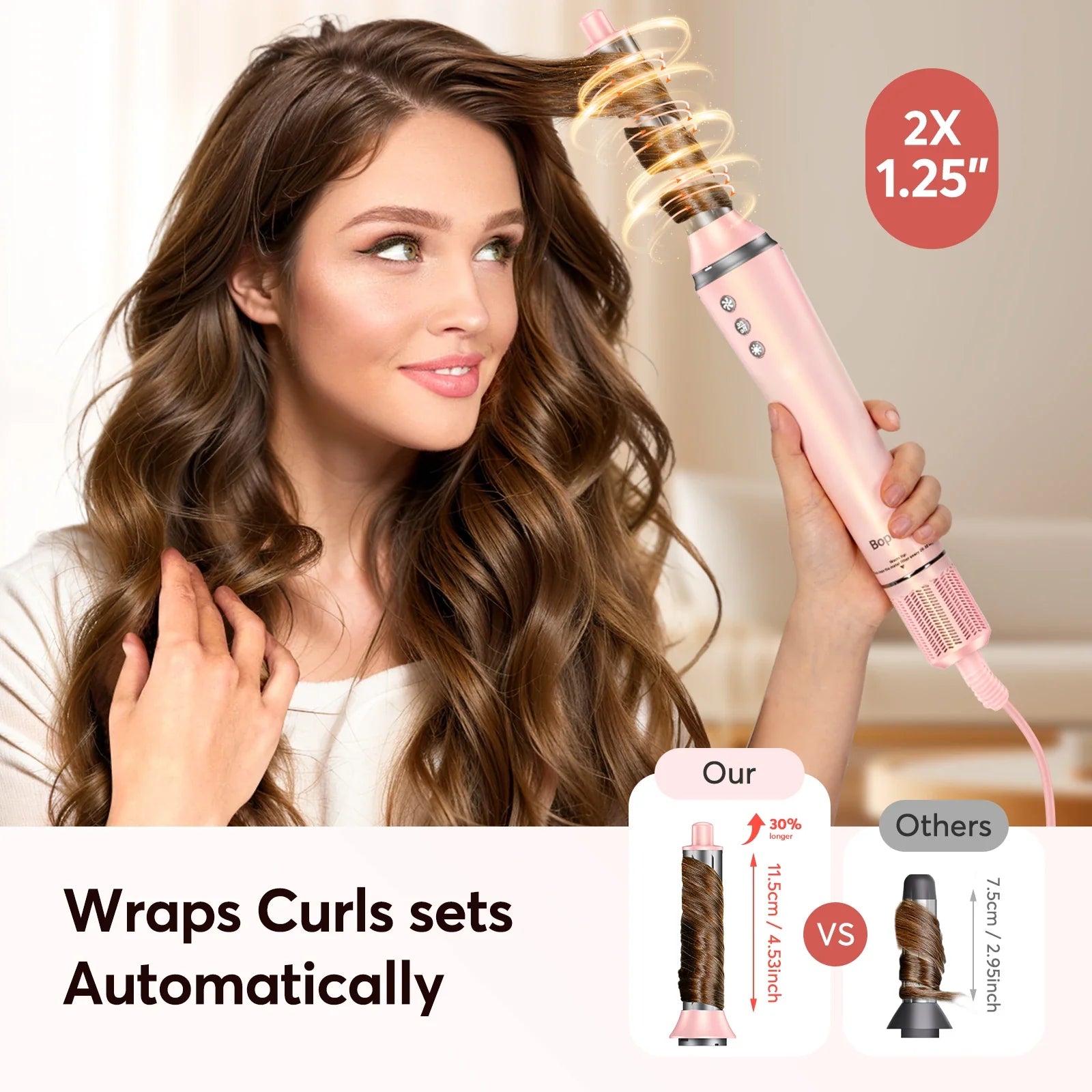BOPCAL 5 In 1 Hair Dryer Multifunctional Styling Tool 1200W