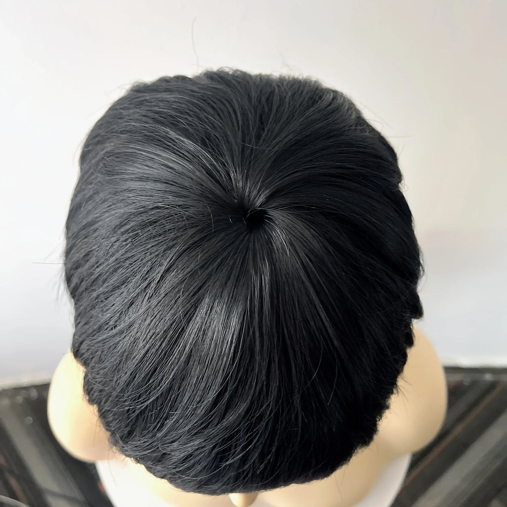 Short Pixie Cut Wig Human Hair Staright Layered Pixie Cut Wig Brazilian Remy Hair Full Machine Made Natural Color For Women