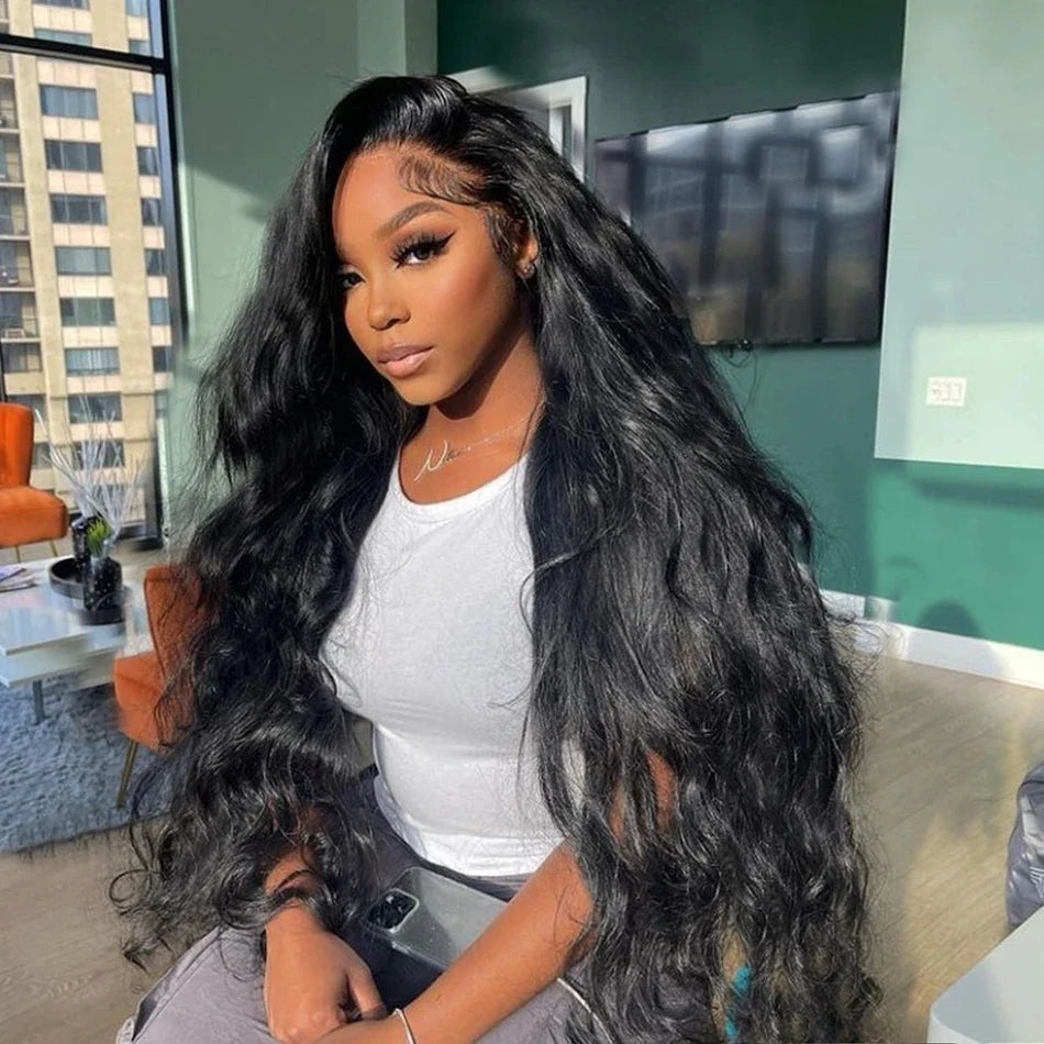 13x4 13x6 Body Wave Lace Front Wig 30 Inch Transparent Lace Frontal Wig Human Hair Wigs For Women Pre Plucked Lace Closure Wig