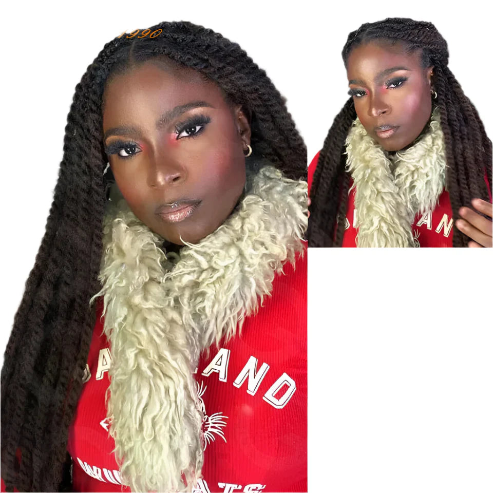 QVR Afro Kinky Bulk Human Hair for Braids & Locs | Virgin Remy Natural Color Extensions