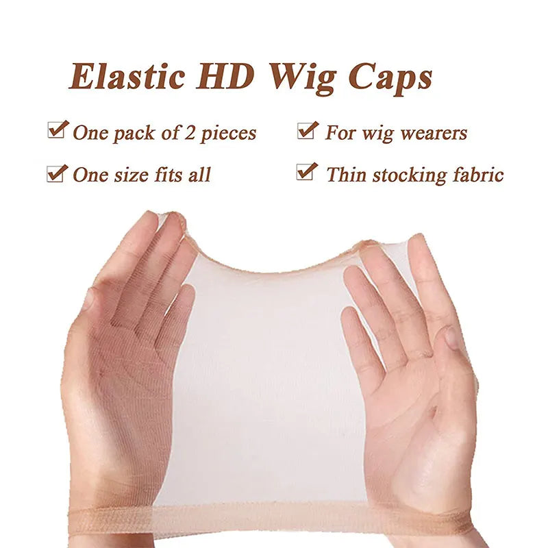 HD Wig Cap Breathable Wig Cap For Lace Front Wig 5 Packs 10 Pieces Stocking Cap For Women Wig Transparent Wig Cap Thin Invisible
