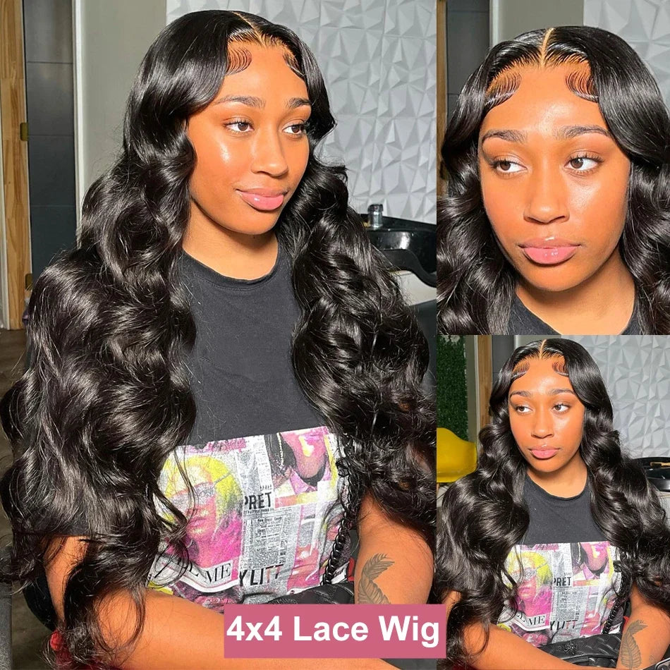 13x4 13x6 Body Wave Lace Front Wig 30 Inch Transparent Lace Frontal Wig Human Hair Wigs For Women Pre Plucked Lace Closure Wig