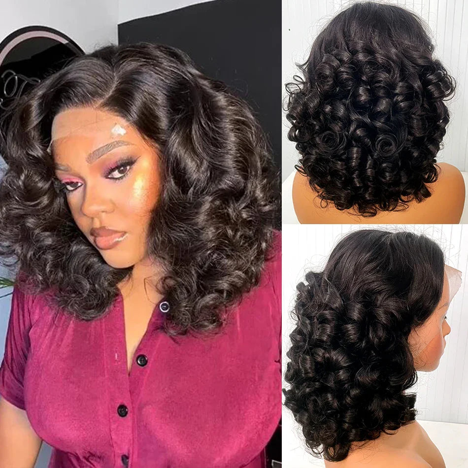 12A Raw Donor Unprocessed Malaysian Virgin Hair 13x4 HD Lace Frontal Wig | 250% Density | Double Drawn | Bouncy Wave