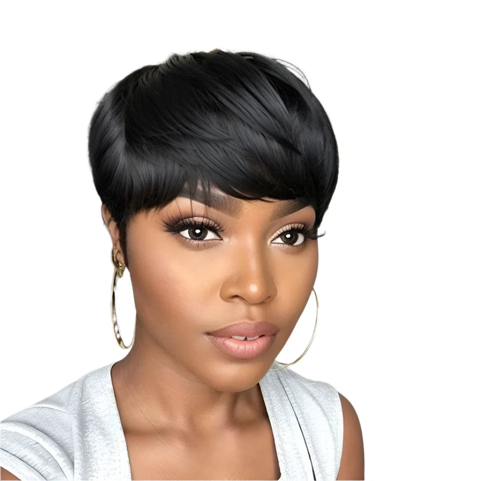 13x4 Kinky Straight Lace Front Wig | Glueless | Brazilian Virgin Hair | Pre-Plucked with Baby Hair
