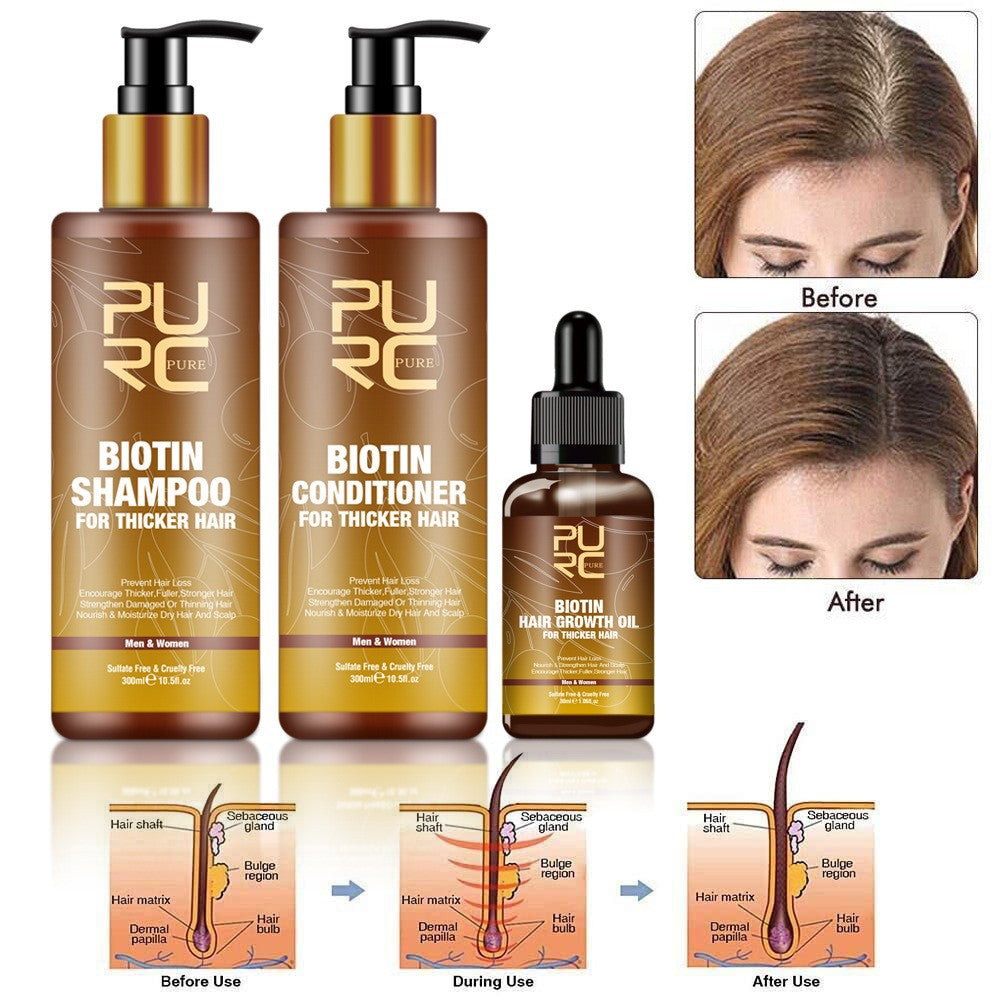 PURC Ginger Biotin Hair Care Set