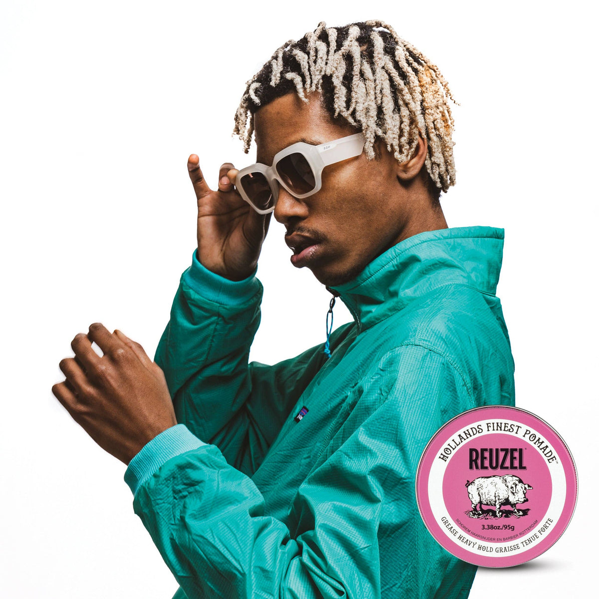 Reuzel Pink Pomade Grease Oil Based Medium Shine Strong Hold