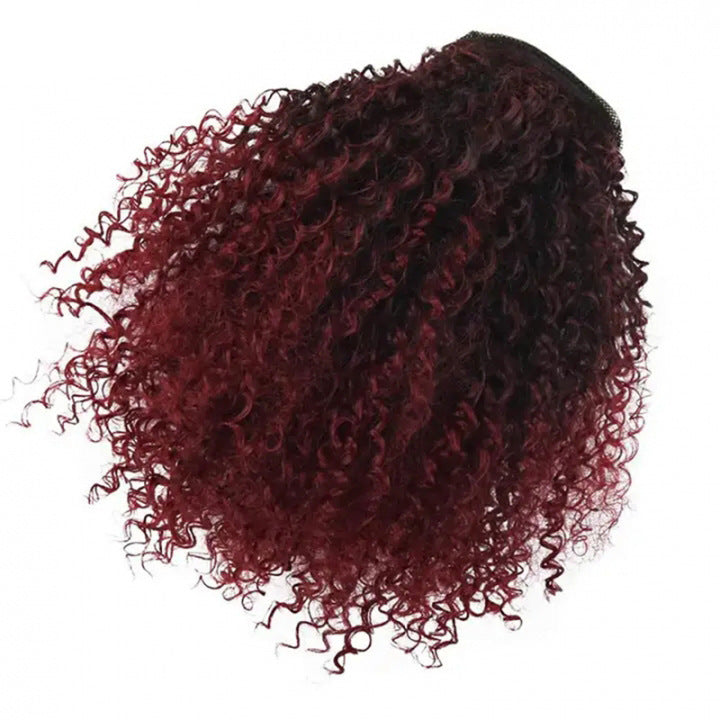 African Drawstring Small Curly Wig Extension