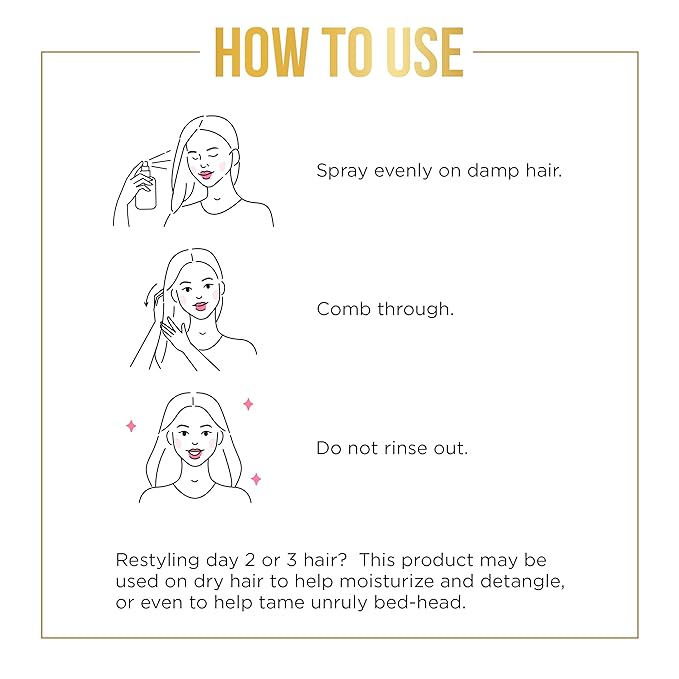 Wholesale-Rice Water Hair Growth Spray - Biotin Infused Hair Conditioner. Thickening, Moisturizing, Sprays with Aloe Vera, Tea Tree, Jojoba Seed, Argan (24 pack)