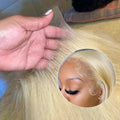 200% 613 Honey Blonde 13x6 HD Transparent Lace Front Human Hair Wigs For Women 34 36 Inch Straight 13x4 Lace Frontal Wig