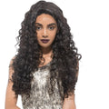 EBIN DRESS 9A Brazilian Virgin Hair Lace Front Wig Deep Wave 22 inch, long curly black human hair wig with natural-looking lace front and voluminous deep wave texture
