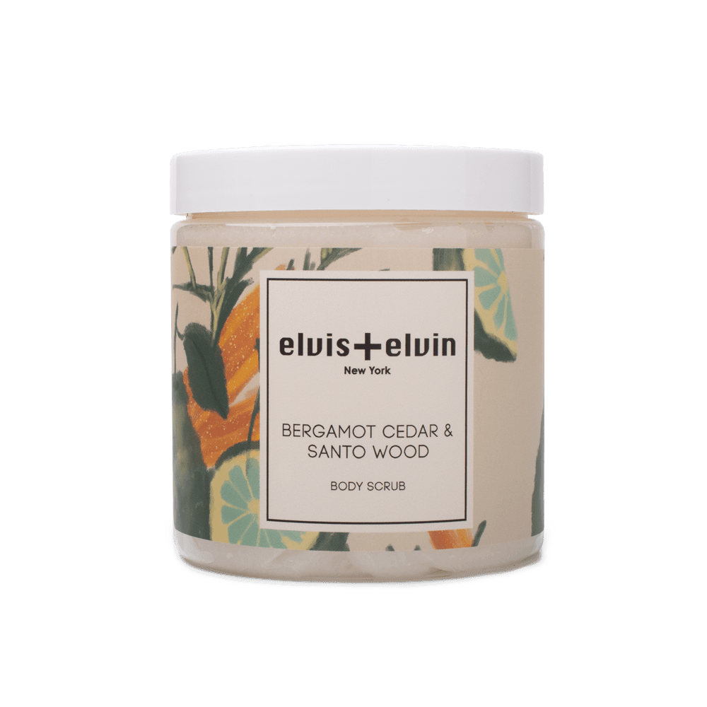 Bergamot Cedar & Santo Wood Blend Body Scrub with Dead Sea Salt 300ml