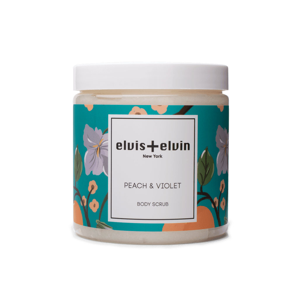 Peach & Violet Body Scrub with Dead Sea Salt 300ml