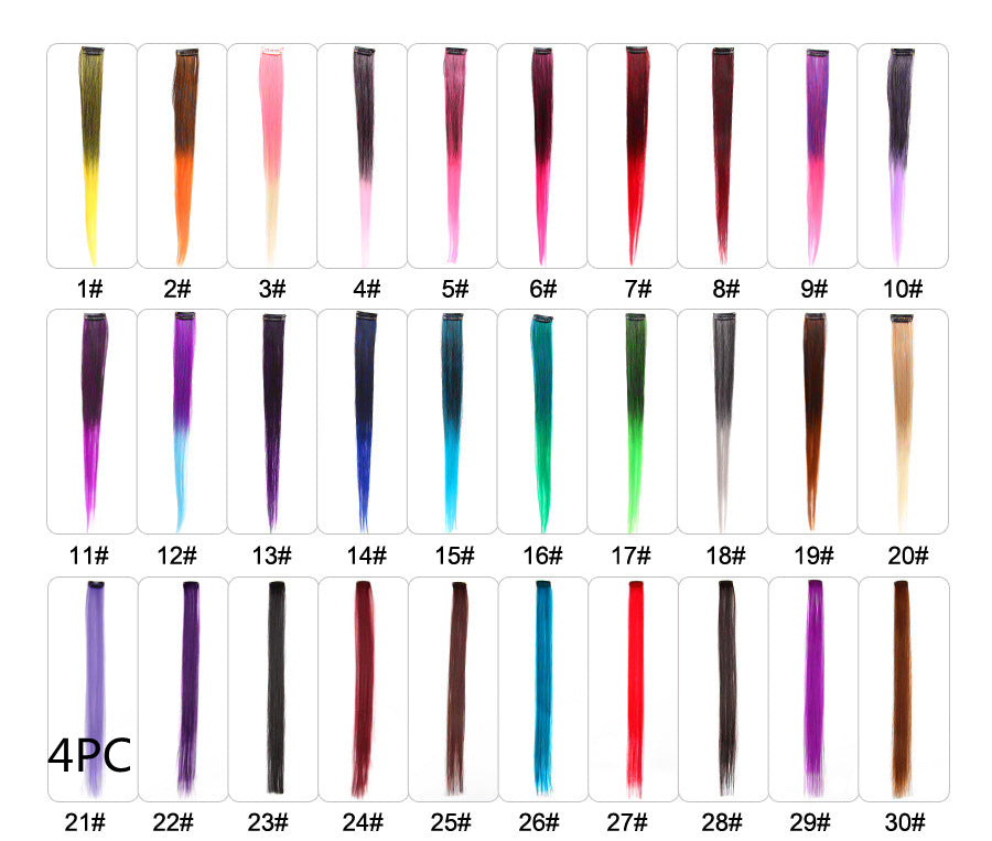 Colorful Hair Extensions – Vibrant Clip-In Hair Pieces for Women & Girls
