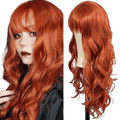 VIP Extensions Ash Blonde Straight Synthetic Fashion Wig with Bangs