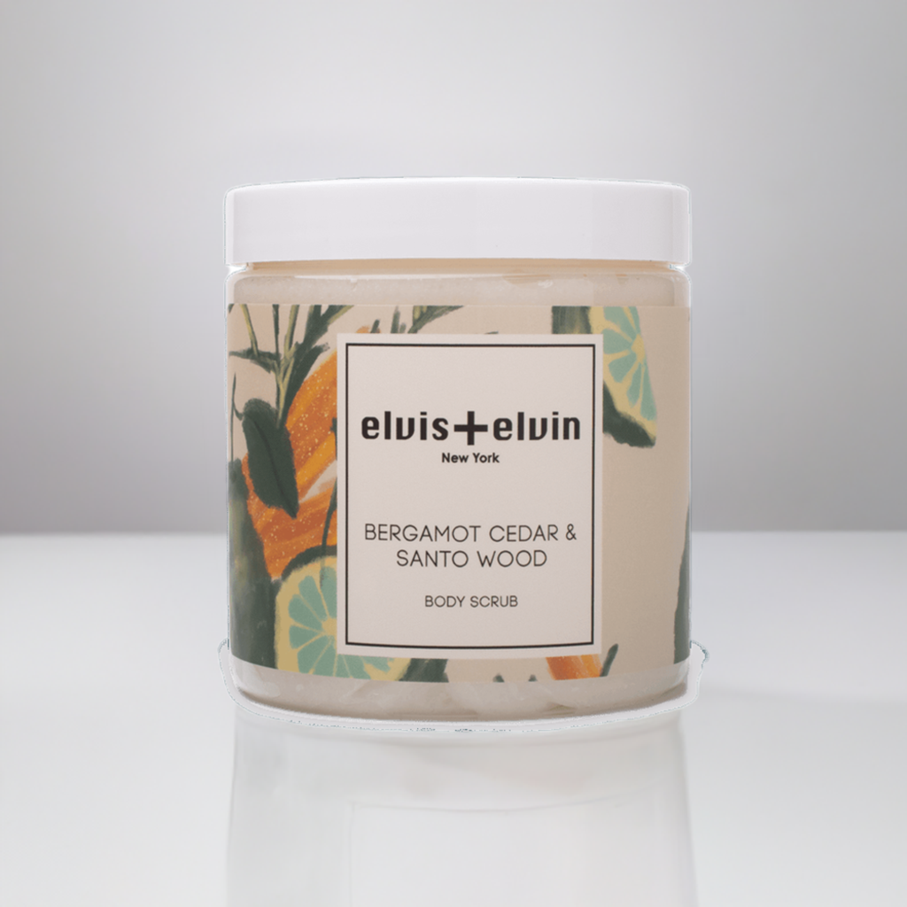 Bergamot Cedar & Santo Wood Blend Body Scrub with Dead Sea Salt 300ml