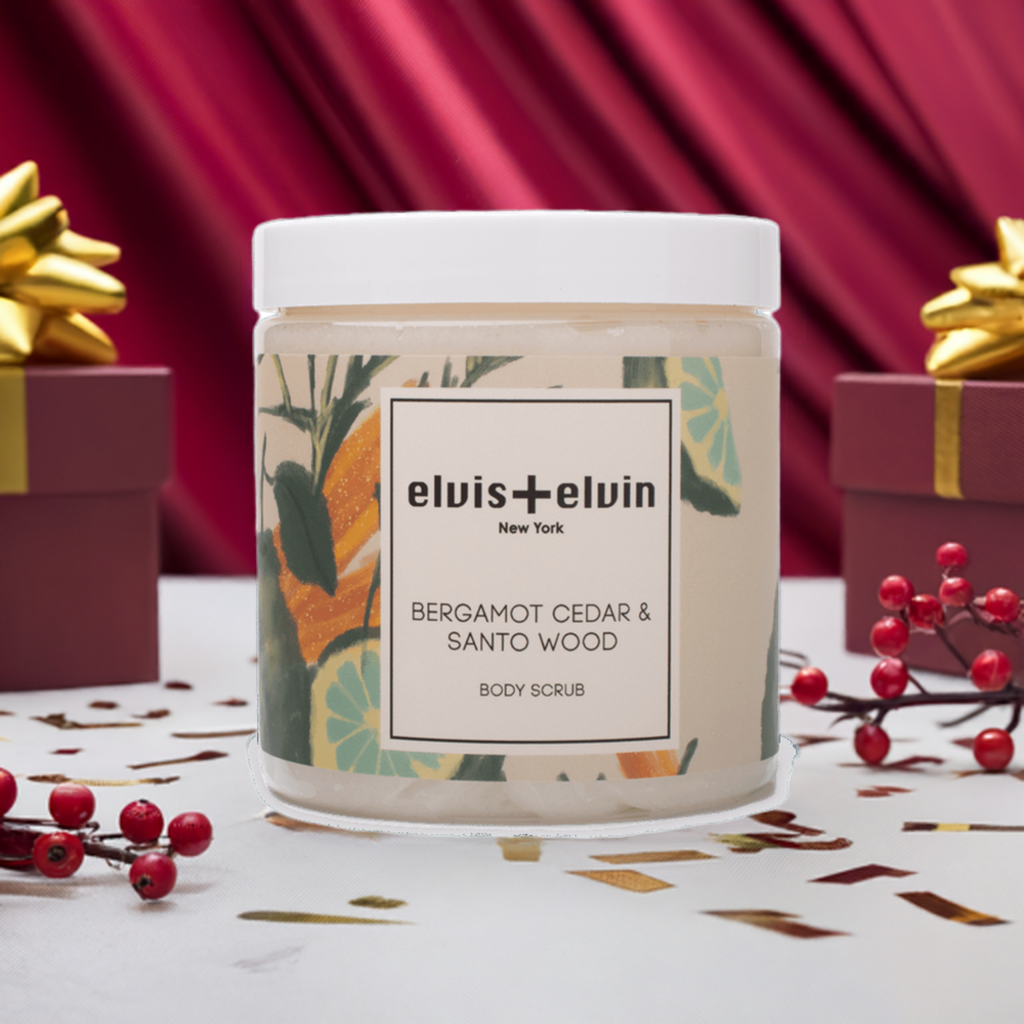 Bergamot Cedar & Santo Wood Blend Body Scrub with Dead Sea Salt 300ml