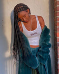Shade Knotless Braid Wig, Swiss Full Lace, Color 1B, Glueless - Solange