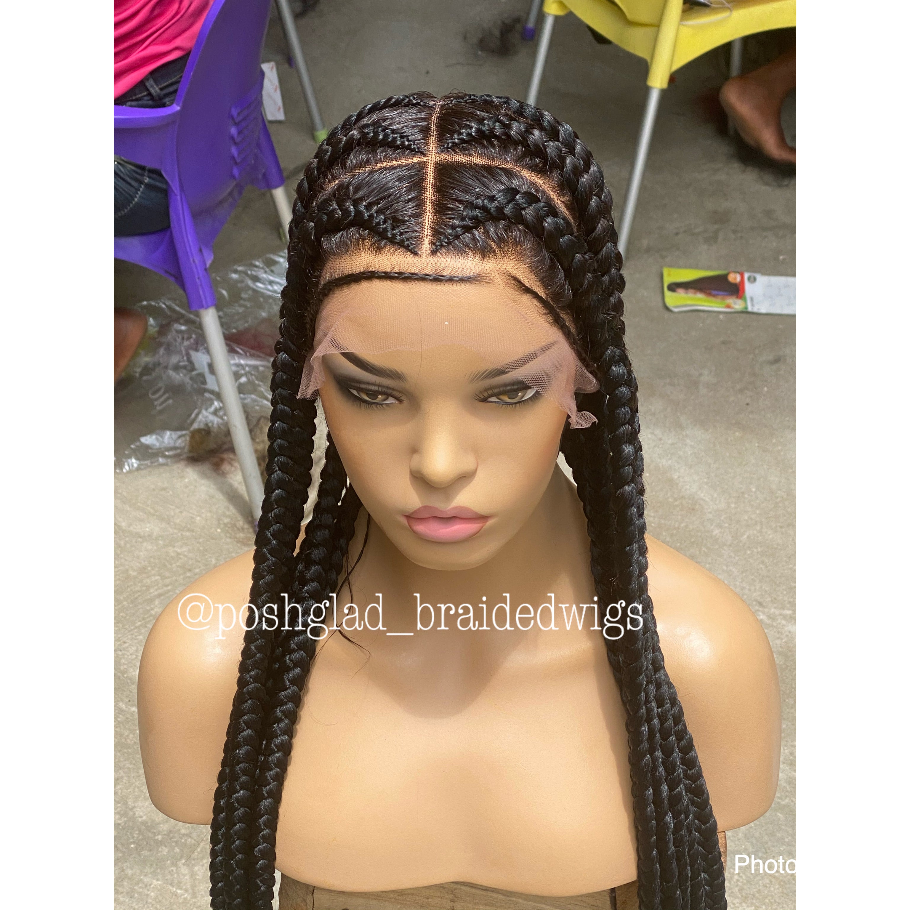 Pop Smoke Wig "Full Lace" Black Color