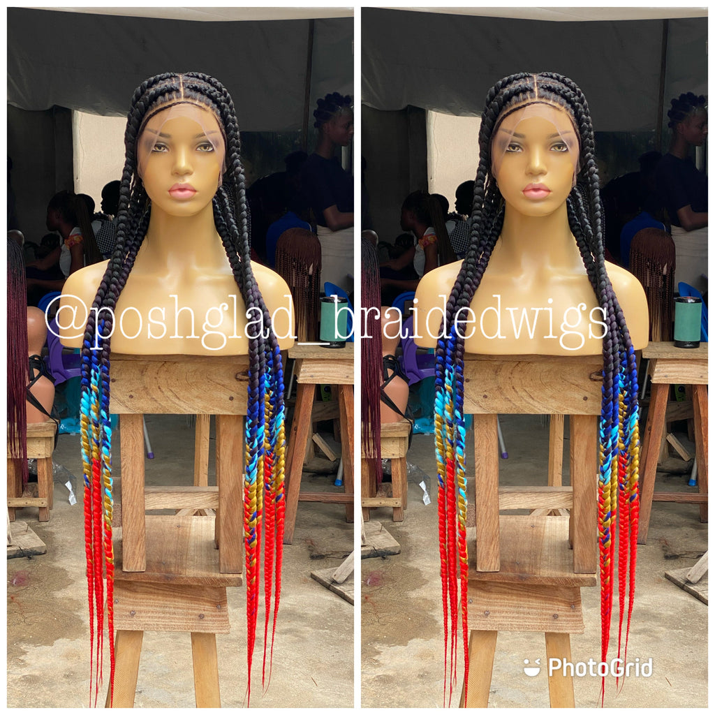 Pop Smoke Wig "Black Ombre" Full Lace - Dora