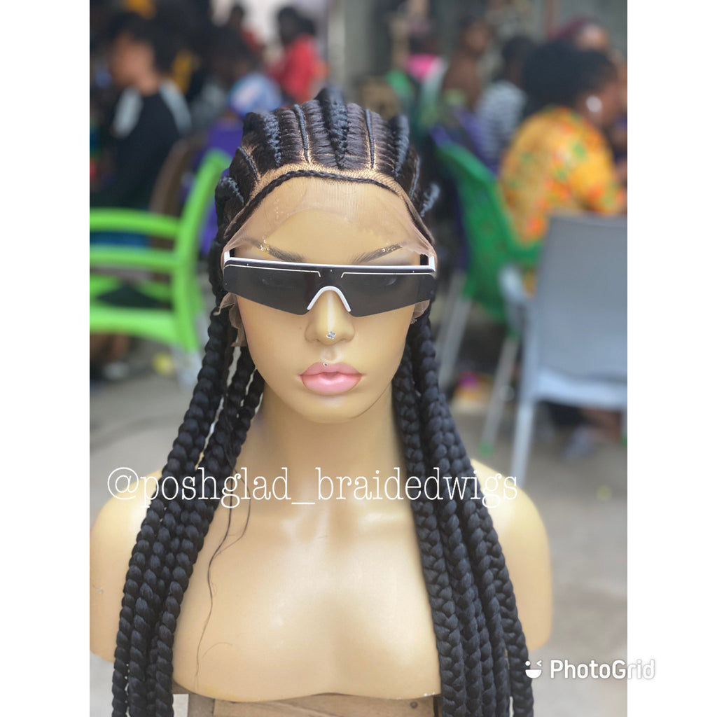 Feed In Braids To The Back - Amalia