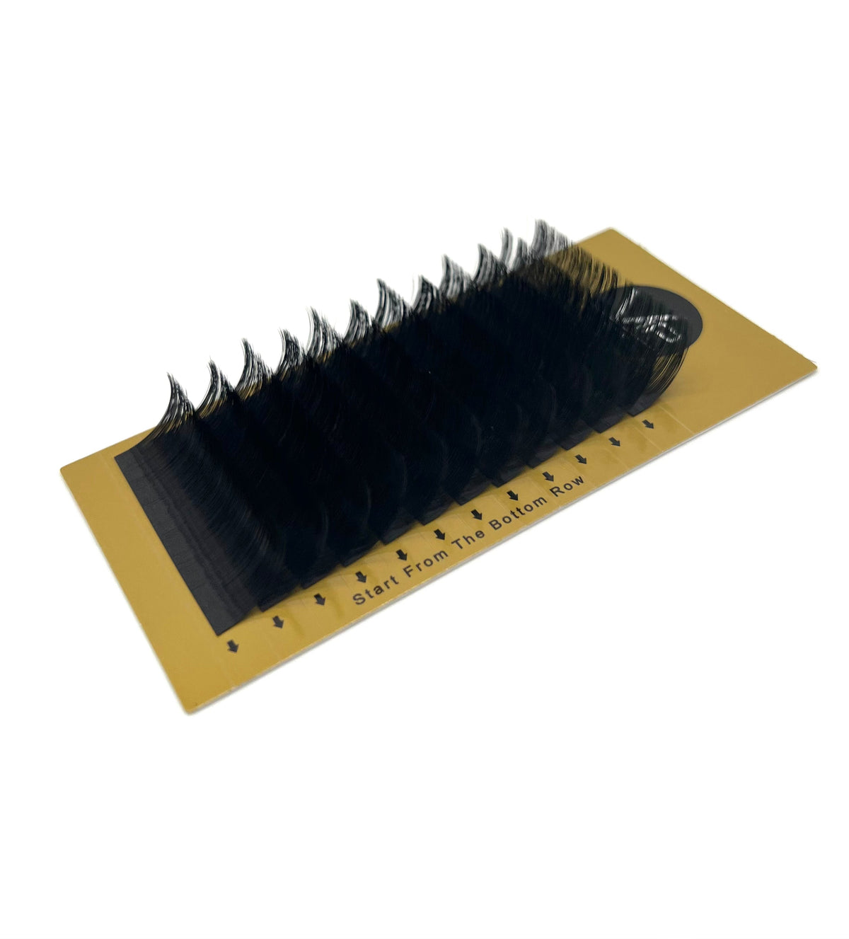 Provide a descriptive and SEO-friendly alt text for the VIP Faux Mink Lash Extension product image. The alt text should capture the essence of the product, including the specific curl type, thickness, and material, to improve accessibility and search visibility.